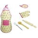 thumbnail image 2 of ni?os chef papel juego de simulación juego juguete delantal guante utensilio de cocina kit floral, 2 of 5