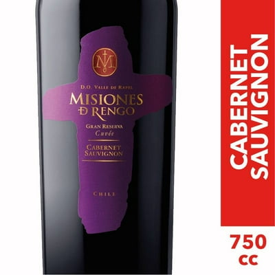 Vino Tinto Gran Reserva Cuvée Cabernet Sauvignon Botella 750 Ml Misiones De Rengo