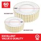 thumbnail image 2 of Platos de plástico Stock Your Home Elegant, color marfil y dorado, paquete de 60, 2 of 7