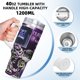 thumbnail image 5 of Drones Asesinos Vaso aislado de acero inoxidable con asa, diseño temático, regalo para familia, amigos y fans; incluye pajita y encaja en el portavasos estándar, 40 oz, 5 of 6