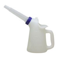 Ioensy - Jarra De Aceite Con Báscula Para Automóvil Con Pico Largo, Recipiente Medidor De Aceite Resistente De 1 L
