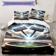 thumbnail image 1 of FC-Inspired 3pcs Bedding Set - Includes 1 Cover & 2 Pillowcases, Breathable Polyester, Machine Washable - Perfect for All Seasons S519, Bedroom Decor, Home Essentials, Playful Pattern, Cartoon Design,, 1 of 1