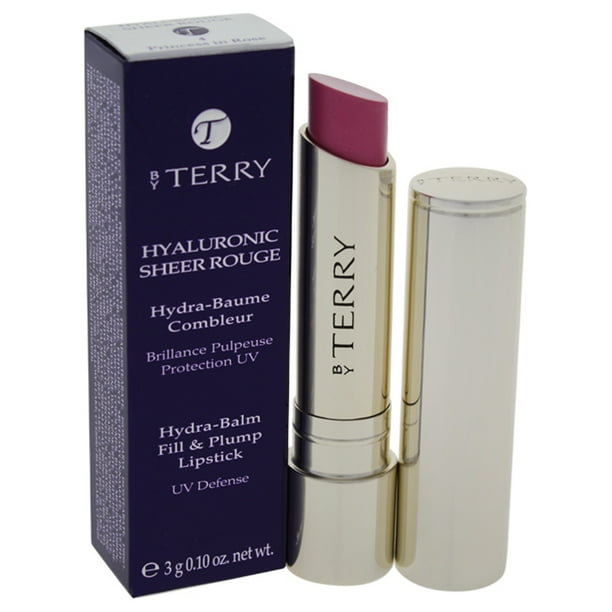 Lápiz Labial Hidratante y Voluminizador Hyaluronic Sheer Rouge Hydra-Balm - 4 Princess en Rosa de by Terry para Mujeres - Lápiz Labial de 0.1 oz