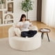 thumbnail image 2 of 50"L Corduroy Sponge single sofa,No Assembly Required,Fluffy Modern Sleeper Chair for Living room, Bedroom, Lounge and Projection Room(Not a swivel chair.), 2 of 3