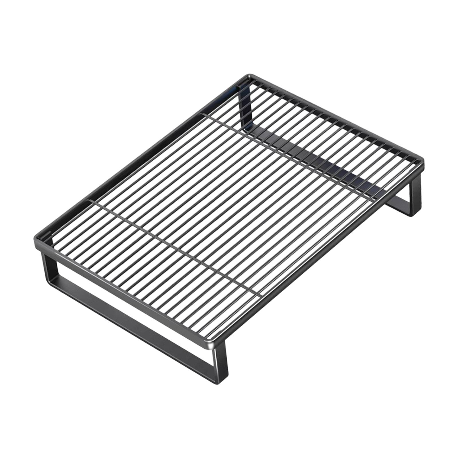 Bothyi - Soporte De La Base Del Estante Para La Casa Del Hogar Para La Plataforma De La Rejilla Para La Cocina De La Cocción De Inducción Cocina Negro S