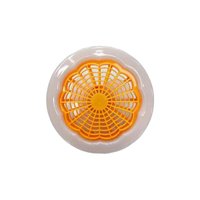Ioensy - Ventilador De Techo Con Luces Ventilador De Techo Con Lámpara Para Oficina Salón Dormitorio Naranja