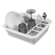 thumbnail image 1 of Escurridor platos organizador plegable cocina, 1 of 3