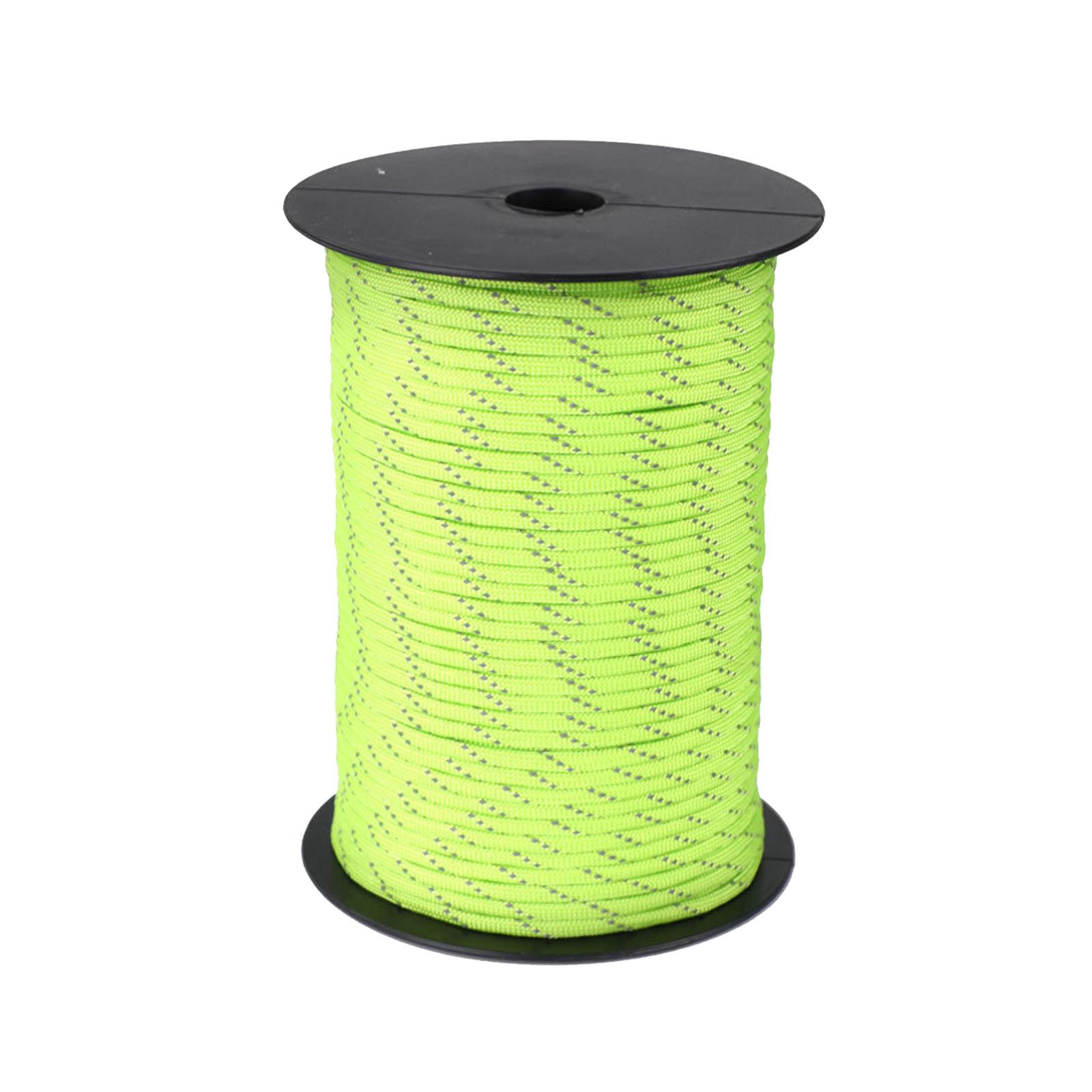 Magideal - Cuerda De Paracaídas De 328 Pies Cuerda Para Atar Para Acampar Al Aire Libre Cuerda De Supervivencia Cuerda De Lona Para Tienda De Campaña Para Jardín Verde