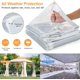 thumbnail image 5 of Lona Likeem, PVC transparente, impermeable, 24 mm, con ojales, 2,4 x 3,7 m, 5 of 8