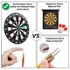 thumbnail image 4 of Juego de dardos Theefun Safety, tablero de goma de 40 cm con 6 dardos, 4 of 8