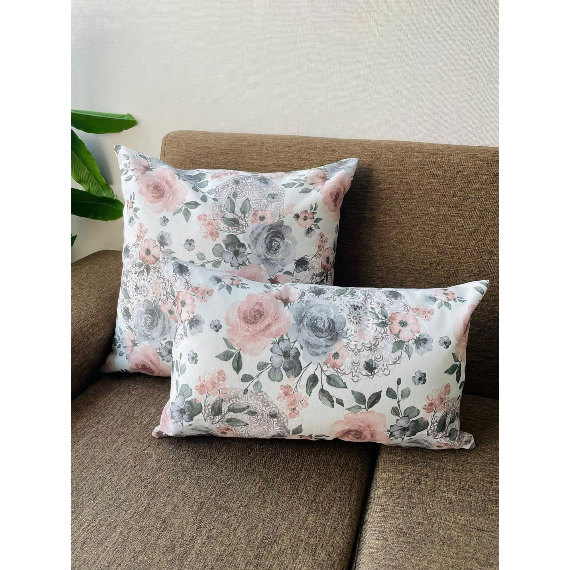 Todo Hogar Santiago De Chile - Set De 2 Cojines Estampados 45x45cm Y 30x50cm - Fce4