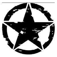 Rienda Libre - Sticker Estrella Circulo Star Auto Camioneta