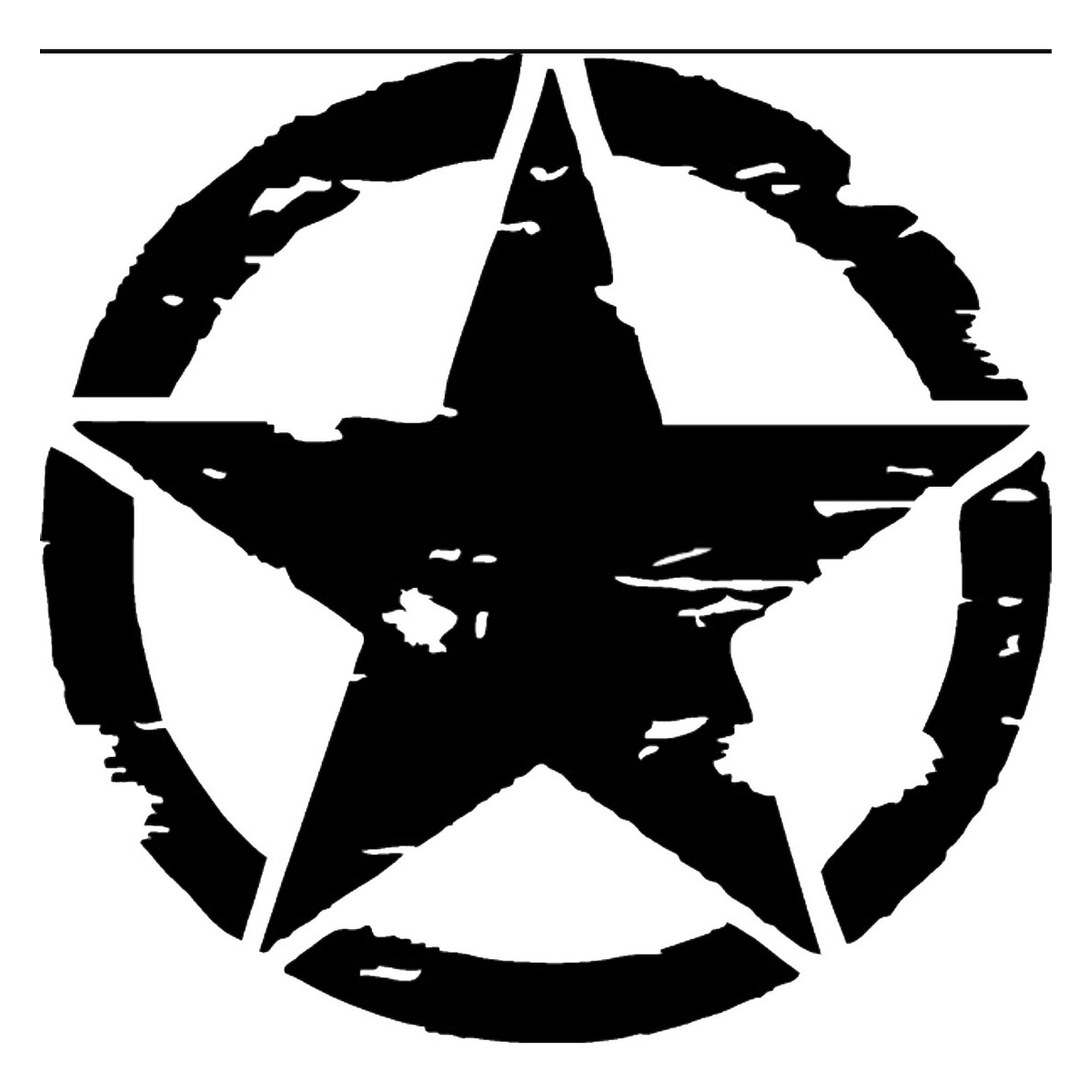 Rienda Libre - Sticker Estrella Circulo Star Auto Camioneta