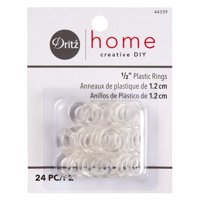 Anillos De Plástico Dritz Home 1/2 24/Pkg-Clear