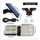 thumbnail image 2 of Luz Solar Foco Triple Cabezal Con Sensor De Movimientos Negro Con Cable, 2 of 3