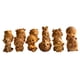 thumbnail image 1 of 12 Piezas De Adorno De Artesanía De Bricolaje De 12 Piezas Figura De Modelos De Animales De Madera Para Decoración Del Hogar, 1 of 5
