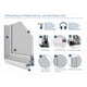 thumbnail image 4 of Ventana Termopanel Pvc Corredera Blanca 100x100cm Dvp, 4 of 5