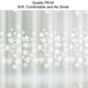thumbnail image 2 of 1pc Waterproof Flower Shower Curtain Liner with 12 Hooks - Thin and Semi-Transparent for Bathroom Privacy and Style, 2 of 4