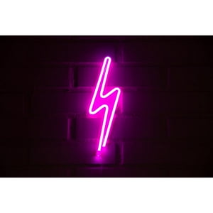 Gen - Letrero Neon Rayo 2 Rosado