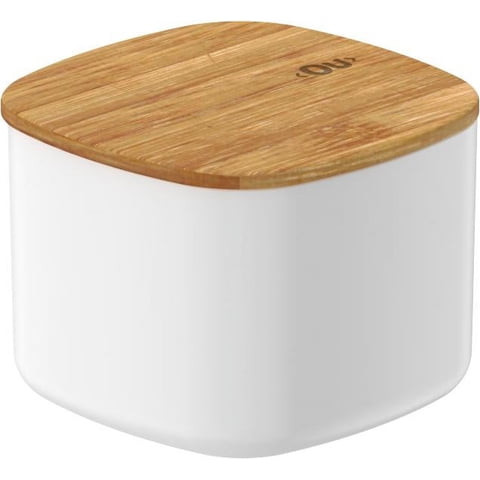 Ou - Contenedor Hermético Bambú Keep 0,45 Lt Blanco