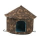 thumbnail image 4 of Casas para para el invierno, al aire libre, impermeables, cálidas, resistentes a la intemperie, cama para , perrera para , Redondo L Marrón, 4 of 5