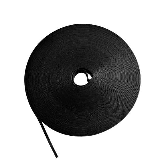 Cinta de gancho y bucle VORTALIS 1/2" x 150 cm negra