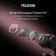 thumbnail image 2 of Kit 4 Filtros para DJI Osmo Pocket 3 y 4 VND CPL Black Rose, 2 of 5