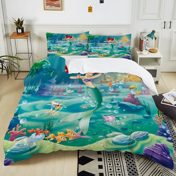 The Little Printed 3PC Bedding Set Duvet Cover Bed Quilt Cover Bedroom Decor Children Birthday Gift Full Size