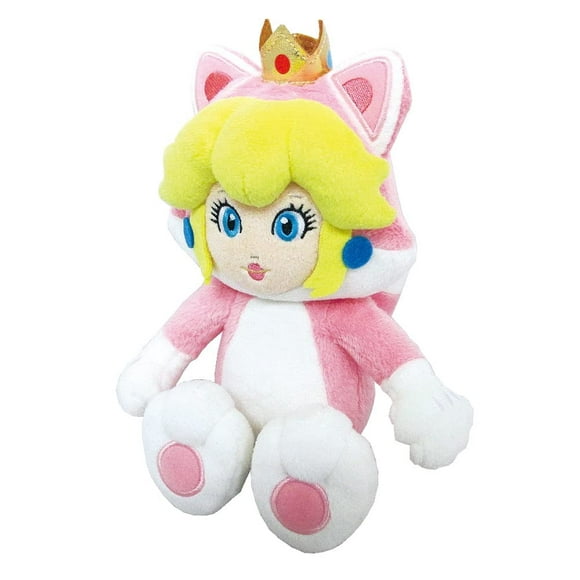 Peluche Nintendo Super Mario Neko Cat Peach 10 cm