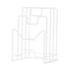 thumbnail image 1 of Soporte de tablero de corte, organizador de tableros de corte, soporte de tapa de sartén, soporte de utensilios de cocina para placas, tapas de sartén blanco, 1 of 5
