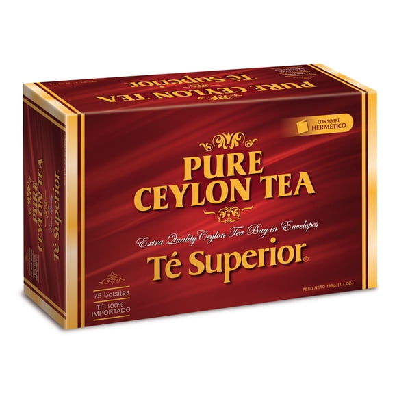 Té Superior Ceylán Caja, 75 un
