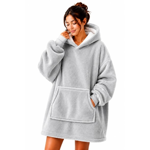 Poleron Felpa Capucha Manta Polar Invierno Unisex Talla Unic