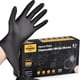 thumbnail image 1 of Guantes desechables de nitrilo TitanFlex, resistentes, negros, 6 mil 100, 1 of 9
