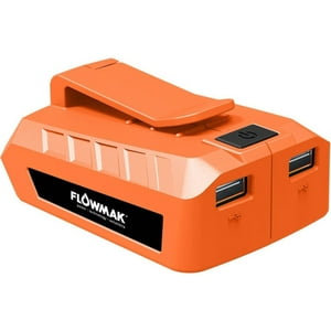 Cargador De Respaldo Portátil Doble Usb 18V, Marca Flowmak