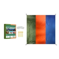 Magideal - Toldo De , Manta De Playa, De Playa Resistente A Prueba De Arena, Toldo Parasol Refugio Para Jardín, Exterior, Piscina, Patio , Verde Naranja Azul