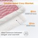 thumbnail image 3 of Manta polar Sherpa Gracelife Z01, 150 x 200 cm, rosa, 3 of 9