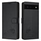 thumbnail image 1 of Funda tipo cartera FOXDOCK para Google pixel 6 con soporte, ranuras, RFID, diseño de gato, 1 of 5