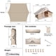 thumbnail image 3 of Lona de Camping 3 m x 2,1 m para 4/6 Personas, Protección UV 4 Estaciones, Impermeable PU 3000 mm, Refugio Multifuncional Ultraligero, Toldo para Sombra, Portátil para Viajes y Excursionismo, 3 of 9