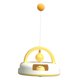 thumbnail image 5 of Juguetes Interactivos Para Gatos Track Bell Ball PingPong Para Gatos De Interior Persiguiendo Amarillo, 5 of 5