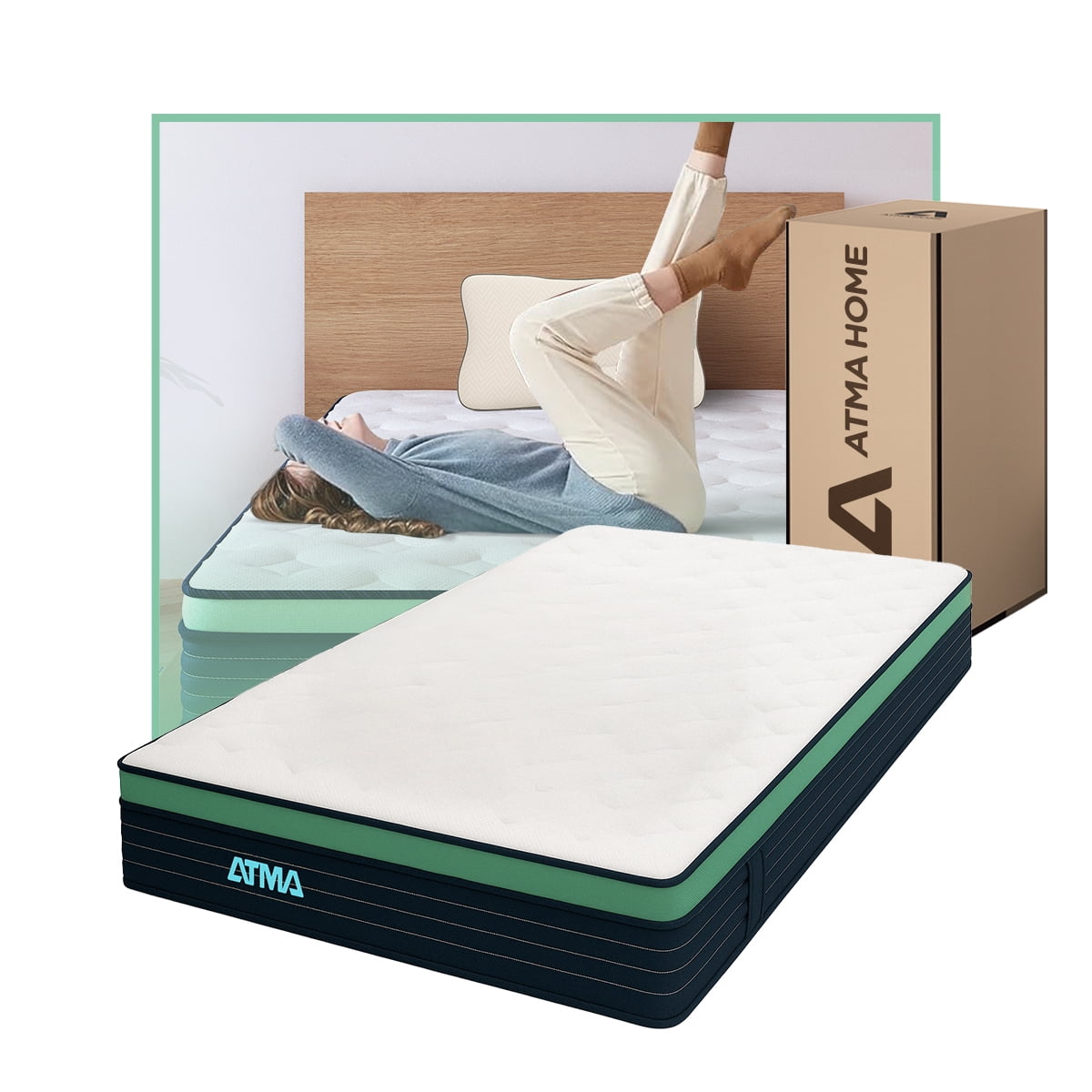 Colchon De Espuma Atma One 1 Plaza 90x190x20 Cm