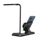 thumbnail image 2 of Cargador inalámbrico plegable multifunción de 15 W con luz nocturna LED y soporte para teléfono, compatible con Apple Watch/iPhone/AirPods, diseño portátil para uso doméstico y de oficina-Negro, 2 of 9