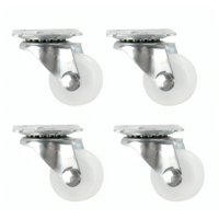 Genérico - Pack 4 Ruedas Giratorias Sin Freno 2 Pulgadas