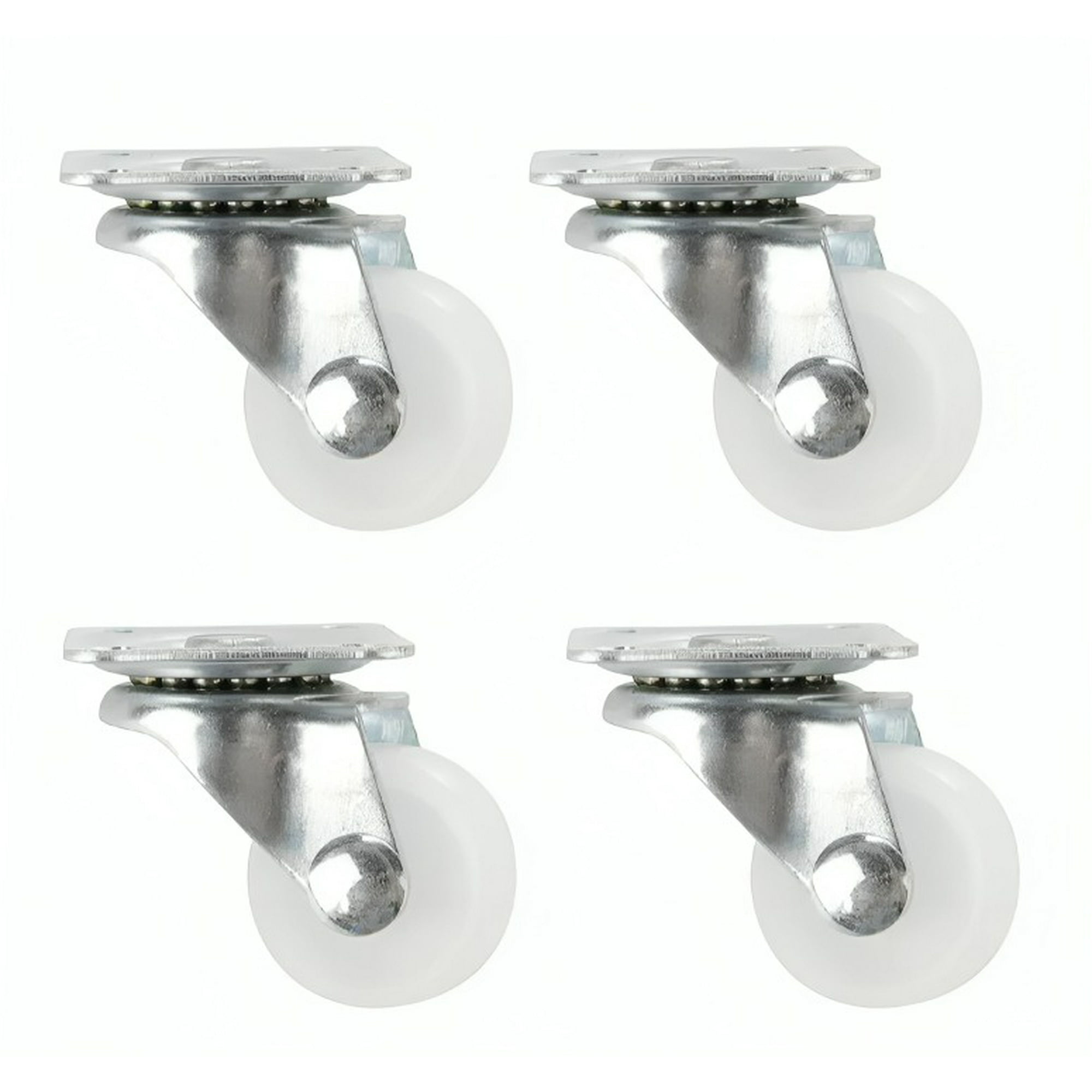 Genérico - Pack 4 Ruedas Giratorias Sin Freno 2 Pulgadas