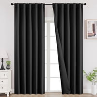 Cortinas Opacas Joydeco De 96 X 244 Cm Con Aislamiento Térmico