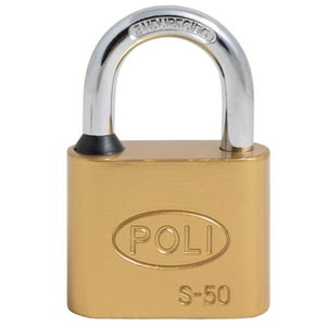 Candado Poli S 50Mm Br-Cj 3 Llaves 157150