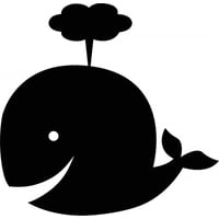 Rienda Libre Graphics - Decomural Cute Whale Bathroom Animals Ws-50005