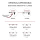 thumbnail image 5 of Gafas de lectura Clic Magnetic Original Expandable 2.00 negras, 5 of 5