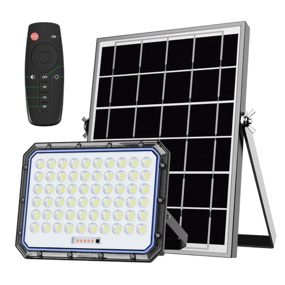 Foco Reflector Solar LED 1000W Exterior con Panel Solar Exterior Ip66
