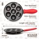 thumbnail image 5 of Estufa eléctrica antiadherente Aebleskiver Pan KUHA de hierro fundido, 5 of 7