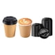 thumbnail image 1 of Vasos Para Cafe Vaso Kraft Vaso polipapel liso C/tapa 8oz, 1 of 9